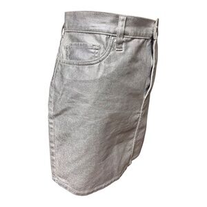 NWT!  DKNY Silver Metallic Skirt